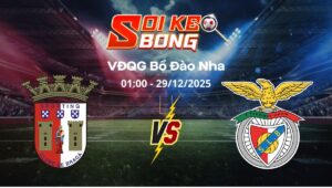 Soi kèo Braga vs Benfica