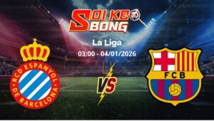 Soi kèo Espanyol vs Barcelona ngày 04/01 | La Liga