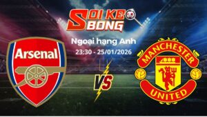 Soi kèo Arsenal vs Man United