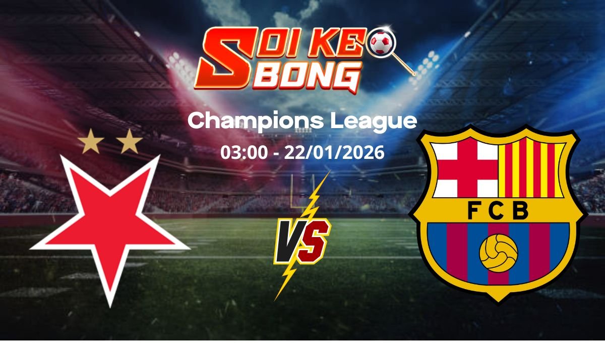 Soi kèo Slavia Praha vs Barcelona