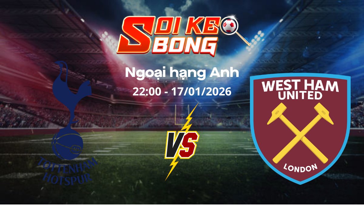 Soi kèo Tottenham vs West Ham