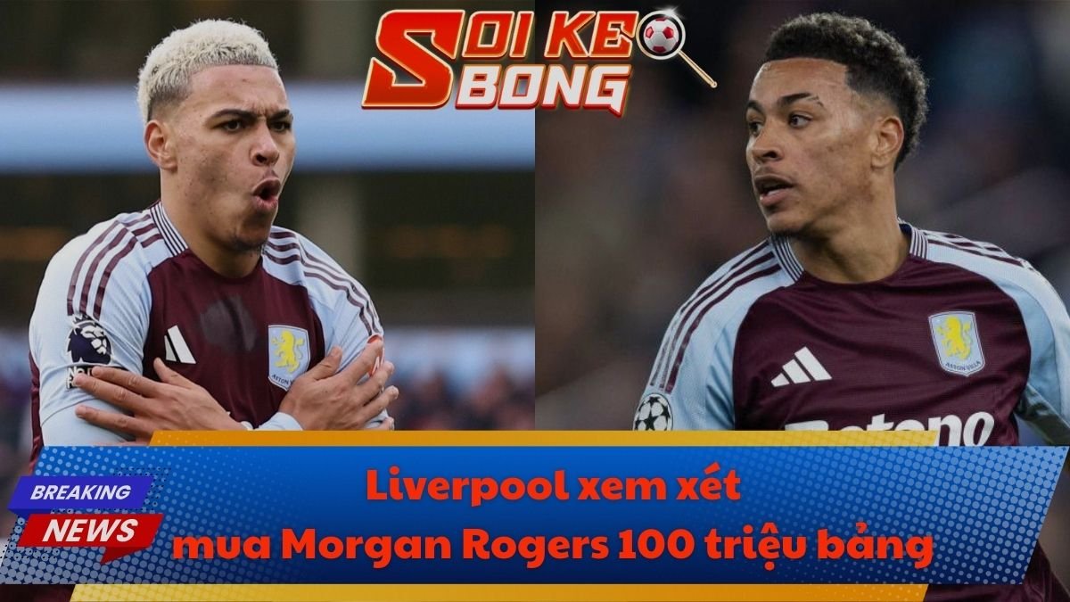 Liverpool xem xét mua Morgan Rogers