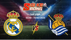 Soi kèo Real Madrid vs Sociedad ngày 15/02 | La Liga