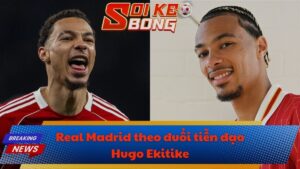 Real Madrid theo đuổi tiền đạo Hugo Ekitike
