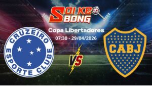 Soi kèo Cruzeiro vs Boca Juniors ngày 29/04 | Copa Libertadores