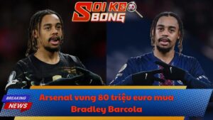 Arsenal vung 80 triệu euro mua Bradley Barcola