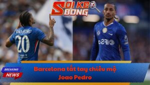 Barcelona tất tay chiêu mộ Joao Pedro