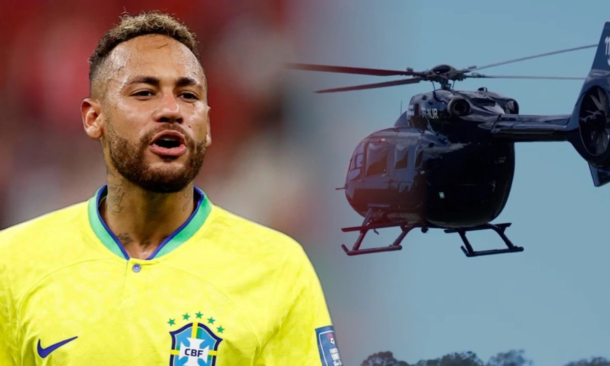 Neymar bay trực thăng đi hội quân